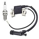 Ignition Coil & spark plug Compatible with Harbor Freight Predator 212cc 6.5HP Go Kart OHV Engine, Honda Gx120 Gx140 Gx160 GX168 Gx200 5.5hp 6.5hp Lawn Mower, Replace 30500-ZE1-063 30500-ZE1-073