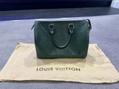 Authentic Louis Vuitton Epi Green Leather Speedy 30 Bag