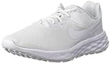 Nike Womens W Revolution 6 Nn White/White-White Running Shoe - 3.5 UK (6 US) (DC3729-102)