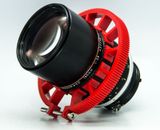 Cinematics follow focus gear ring 70~80mm adjustable for dslr lens focusing red