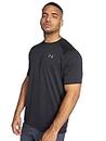 Under Armour Men's Tech Short Sleeve T-Shirt, Black/Graphite, Medium