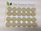 24 Oak Furniture Self Adhesive Felt Pads Wood Floor Protectors (20mm) by Oak Furniture House