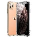 Hually Compatible with iPhone 11 Pro Case(5.8''), Crystal Clear [Shock Absorption], phone Case Fully Protective Smartphone Cover for iphone 11 Pro Coque Funda Hülle hoesje -Transparent