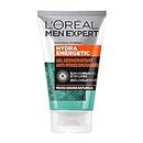 L'Oréal Men Expert - Gel Désincrustant Anti-Pores Encrassés pour Homme - Soin Visage Exfoliant - Concentré en Micro-Grains Naturels - Tous Types de Peaux - Hydra Energetic - 100 ml