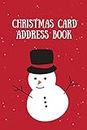 Christmas Card Address Book: Holiday Cards Sent And Received, Keep Track & Record Addresses, Gift List Tracker, Organizer