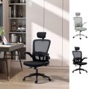 48" Home High Back Mesh Task Office Swivel PC Chair w/ Flip-Up Armrests