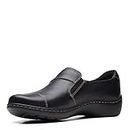 Clarks Womens Collection Loafer, Black Leat, 8 US