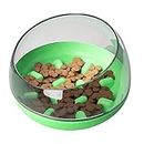 XMxx - Tazón de comida lenta para perros antiasfixia para mascotas (antiasfixia), color verde