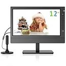 Feihe 12 inch Small TV for Kitchen, Bedroom, Camper, Portable TV with Antenna Built in Digital Tuner, Flat Screen TV with Battery Powered