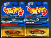 Ford Hot Wheels #139 2000 rojo, lote de 2,5 radios y ruedas de encaje cromadas, ¡oferta!