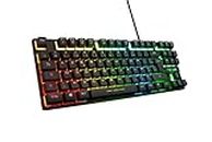 THE G-LAB Keyz Caesium TKL Wired Gamer Keyboard with USB Input, 87 Keys QWERTY Multicolor with LED Backlight - Gaming, Compact Without Numeric Keypad for PC/PS4/PS5/Xbox, 2022