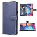 FDCWTSH Compatible with Samsung Galaxy A20e Wallet Case Wrist Strap Lanyard Leather Flip Cover Card Holder Stand Cell Accessories Phone Cases for Glaxay A 20e Gaxaly 20ae Blue