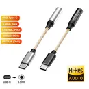 USB-C to 3.5mm Headphone Amplifier CX31993 Audio Interface Cable 32b/384kHz DAC HiFi Audio Decoding