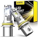 AUXITO 9007 LED Bulbs, 15000LM Per Set 400% Brighter HB5 LED Fog Lights 6500K Cool White for Halogen Replacement, Plug and Play, Pack of 2