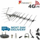 Freeview TV Aerial Full 48 Install Kit 5G Outdoor & Indoor Digital HD 4k signals