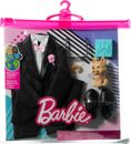 Barbie Fashions Ken Doll Clothing, Groom with Tuxedo, Puppy and Accessories