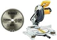 Dewalt Corded Electric Compound Mitre Saw (DW714, 1650W, 10", 2 Pieces)