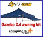 Oztrail Removable Gazebo Awning Kit Blue Suits Deluxe 2.4m Gazebo - Markets