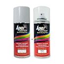 APAR Automotive Spray Paint Glacier White Pearl (RC Colour Name) + PC Compatible for Kia Cars -225 ml (Pack of 2-Pcs)