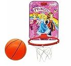 ToyGenie Basketball Hanging Board PlaySet with Basketball, Ring and Net for Kids, Kids Sports Basketball Toys, Indoor and Outdoor Games for Boys Girls Kids (Multicolor) (Little Princess)