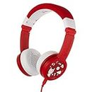 Tonies Foldable Headphones for Kids - Wired Headphones for Kids - Comfortably Designed to fit On-Ear - Works with Toniebox and All 3.5mm Devices - Red