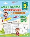 Brain Games for 5 year olds: Word Search, Crossword & Sudoku
