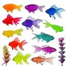 FunBlast Little Cute Fish Toys – Pack of 12 Pcs Aquatic Sea Animal Toy for Kids, Sea Marine Animal Figure Playing Set for Kids, Sea Creatures Action Toys for 3+ Years Old Kids, Boys, Girls