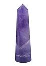 Crystal Heaven Amethyst Crystal Tower Obelisk Point for Chakra, Healing and Balancing - AAA Grade Original Certified Gemstone Agate for Reiki Meditation Yoga Spiritual (2-3 Inches)