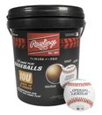 (12 Pack) Bucket of 10U Official League CROLB Practice Youth Baseballs