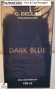G.Bellini Dark Blue Eau De Parfum EDP 100ml For Men Lidl Essence Sealed Gift