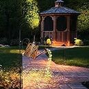 GuKKK Solar Gießkanne mit Solarlampen für Außen, LED Außen Solarlampen, Gartendeko Modern Stil, Lichterketten, Star Shower Garten Leuchten mit Halterung