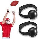 4 Pieces Football Catching Trainer Assistant Football Accessories Receiving Training Aid Practice Football Training Equipment Catching Training Hand Strap for Youth Boys Kids Beginner Fingertip