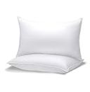 AG A BN Microfiber Soft White Pillows Set Of 2 Pack Of 2 Pillow Cotton 16X24 Inches Or 40X60 Cm Well-Filled Pillows For Sleeping Experience Luxurious Comfort