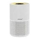 AROVEC Air Purifier True HEPA & Active Carbon Filter, 53m2, Air Cleaner for Home, Bedroom, Removes 99.97% Airborne Contaminants, Germs, Smoke, Dust, Pollen, Odours, Quiet Sleep Mode, White
