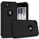 DuraSafe Cases iPhone 6 Plus iPhone 6s Plus 5.5" [ 2014/2015 ] A1522 A1524 A1593 A1634 A1687 A1699 Shock Absorbing Rugged Protective Cover with Bumpup Corners - Black(Without Holster)