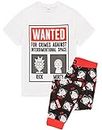 Rick And Morty Wanted Men's Pyjamas Poster T-Shirt and Lounge Pant's XX-Large