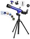 Nizomi Telescopes For Adults, 60mm Astronomical Refractor Telescope,Telescope For Kids, Telescopes Astronomy, Portable & Easy To Use Lightweight Portable Telescope - 8+ Age