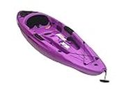 Sun Dolphin Retreat 10 Sit on Top Kayak, 1 Person Fishing Kayak for Adults, Lightweight & Easy to Carry Recreational Kayak with 1 Paddle, Carries Weight Up to 250 lbs (Purple-10ft)