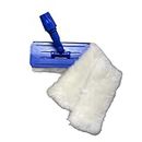 Genuine Lambwool Mop for Floor Cleaning, Dusting, Waxing, 9" Flat Mop with Reusable Lambswool Refills for Wet & Dry Use. Hardwood, Laminate and Tile Flooring. (UMS1 - 1 Pad Holder, 1 Lambswool Pad)