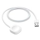 fuvoki Compatible with Apple Watch Charger, 1.5M/5ft Fast Magnetic Charging Cable, iWatch Charger Compatible with Apple Watch Series 9 8 7 SE 6 5 4 3 2 - White