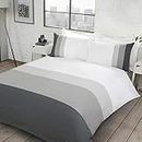 Sleepdown Colour Block - Set copripiumino reversibile con federe per letto matrimoniale (200 x 200 cm)