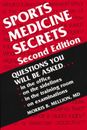 SPORTS Medicine Secrets Livre de Poche Morris B.Mellion