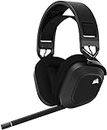CORSAIR HS80 RGB Wireless Premium Gaming Headset with Dolby Atmos Audio (Low-Latency, Omni-Directional Microphone, 60ft Range, Up to 20 Hours Battery Life, PS5/PS4 Wireless Compatibility) Carbon