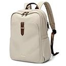 Laptop Backpack Purse for Women Fits 14 Inch Notebook Casual Daypack Work Travel College School Bookbag Fashion Computer Bag (Apricot, 14 Inch)
