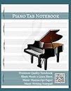 Piano Music Notebook: Blank Music Manuscript Paper I Music Writing Notebook