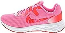 Nike Womens Revolution 6 NN Pink Glow/Bright Crimson-Hyper Pink Running Shoe - 4 UK (FD0389-663)