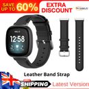 TERSELY Leather Band Strap for Fitbit Versa 3 / Sense, Quick Release Premium