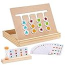 Wisplye Montessori Spielzeug ab 3 Jahre, Holz Puzzle Logikspiele Sortierbox Lernspiele Sortierspiel, Pädagogisches Denkspiele Brettspiele für Kinder ab 3 4 5 Jahre