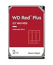 Western Digital 2TB WD Red Plus NAS Internal Hard Drive HDD - 5400 RPM, SATA 6 Gb/s, CMR, 64 MB Cache, 3.5" -WD20EFPX