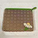 Coach Bags | Coach Daisy Motif Universal Tablet Sleeve Case Holder | Color: Brown/Green | Size: Os